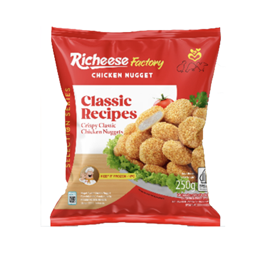 Richeese Factory Chicken Nugget Crispy Classic 250gram