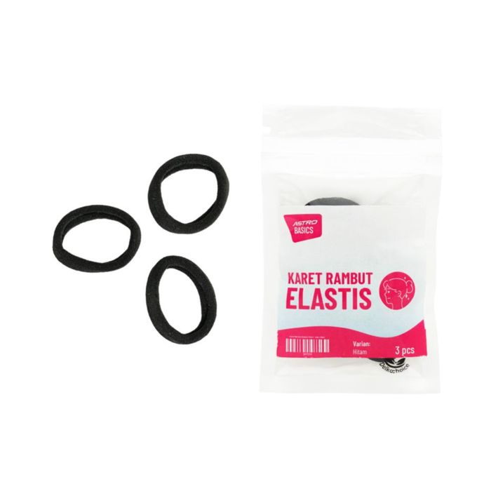 Karet Rambut Elastis Hitam/Hair Tie - Astro Basics