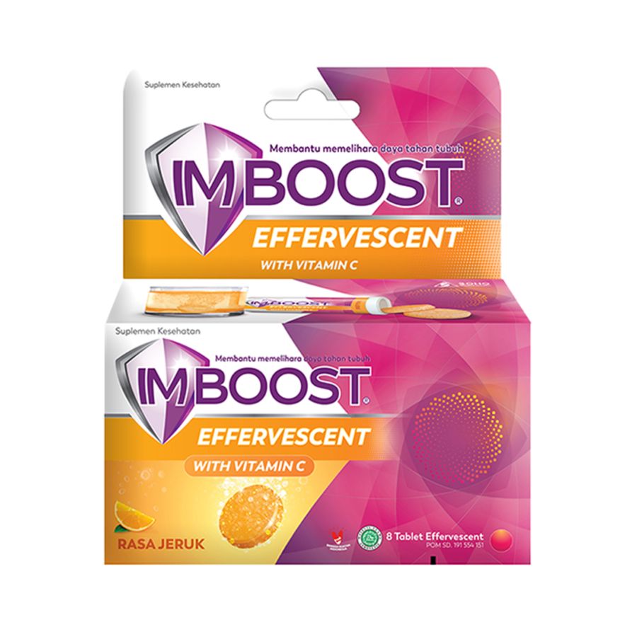 Imboost Effervescent Jeruk With Vitamin C 8tablet