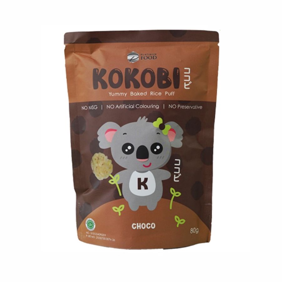 Kokobi Bites Rice Puff Choco Snack Bayi 30gram