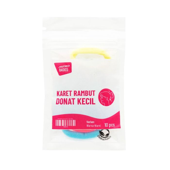 Karet Rambut Donat Kecil Warna-Warni/Hair Tie - Astro Basics