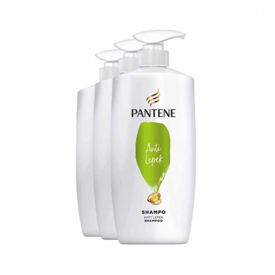 Pantene Shampoo Anti Lepek 480 ml - Paket Isi 3