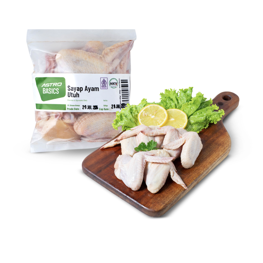 Sayap Ayam Utuh 450gr - 550gr - Astro Basics