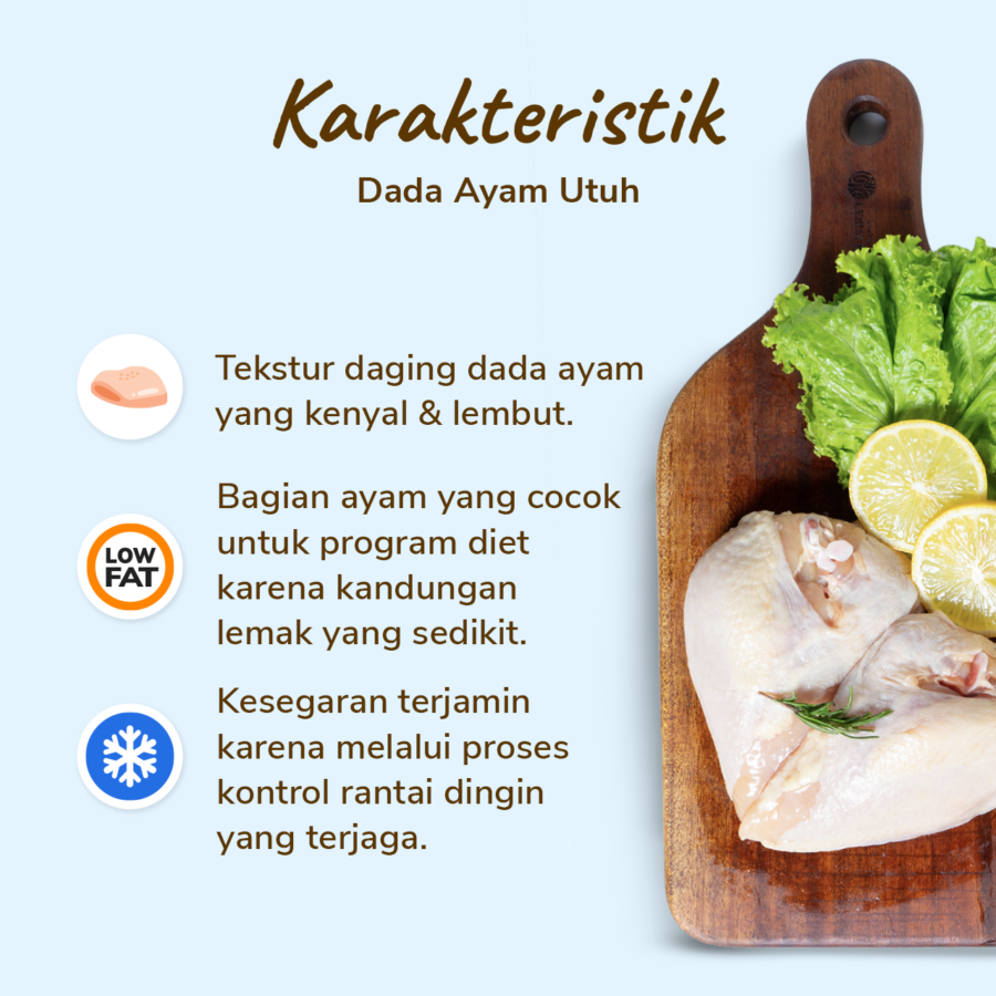 Dada Ayam Utuh Astro Basics 450 - 550gram