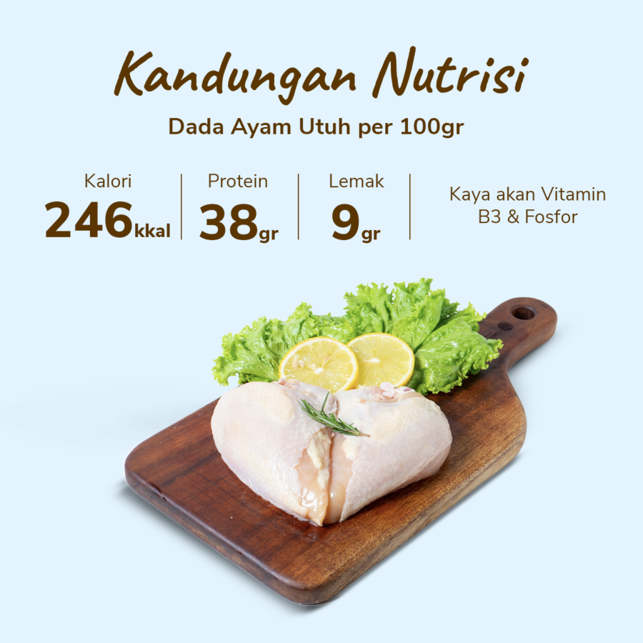 Dada Ayam Utuh Astro Basics 450 - 550gram