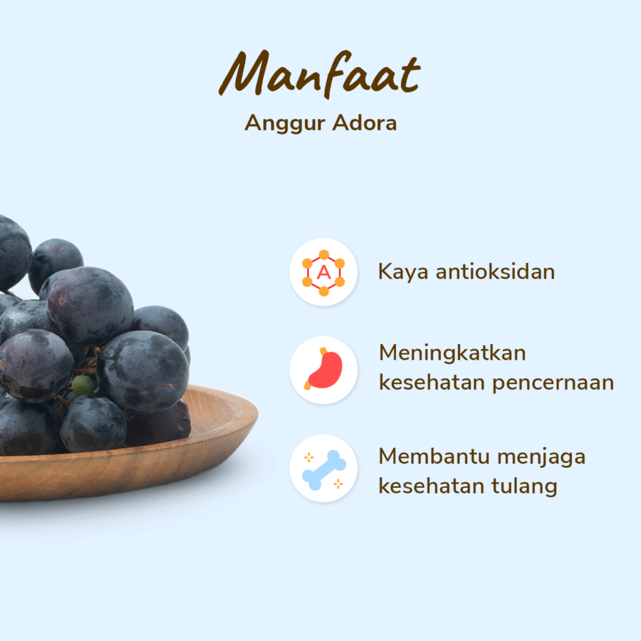 Anggur Adora Seedless - Astro Farm 450gr - 500gr/pack