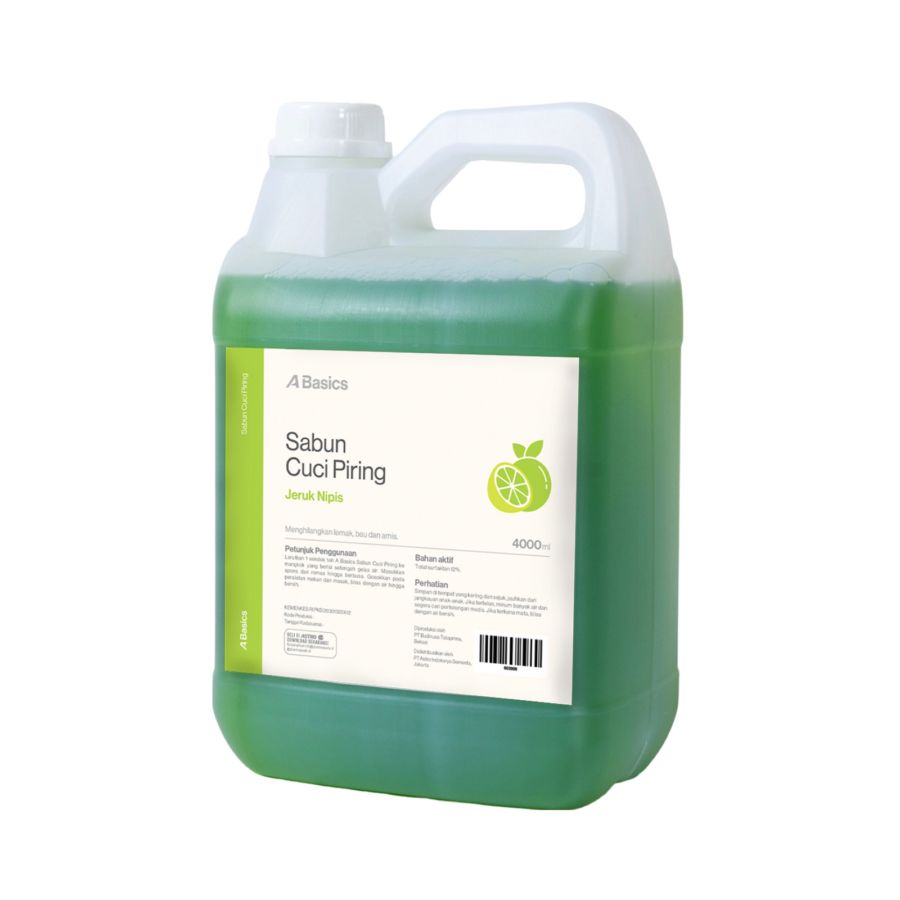 Sabun Pencuci Piring Jeruk Nipis A Basics 4000ml