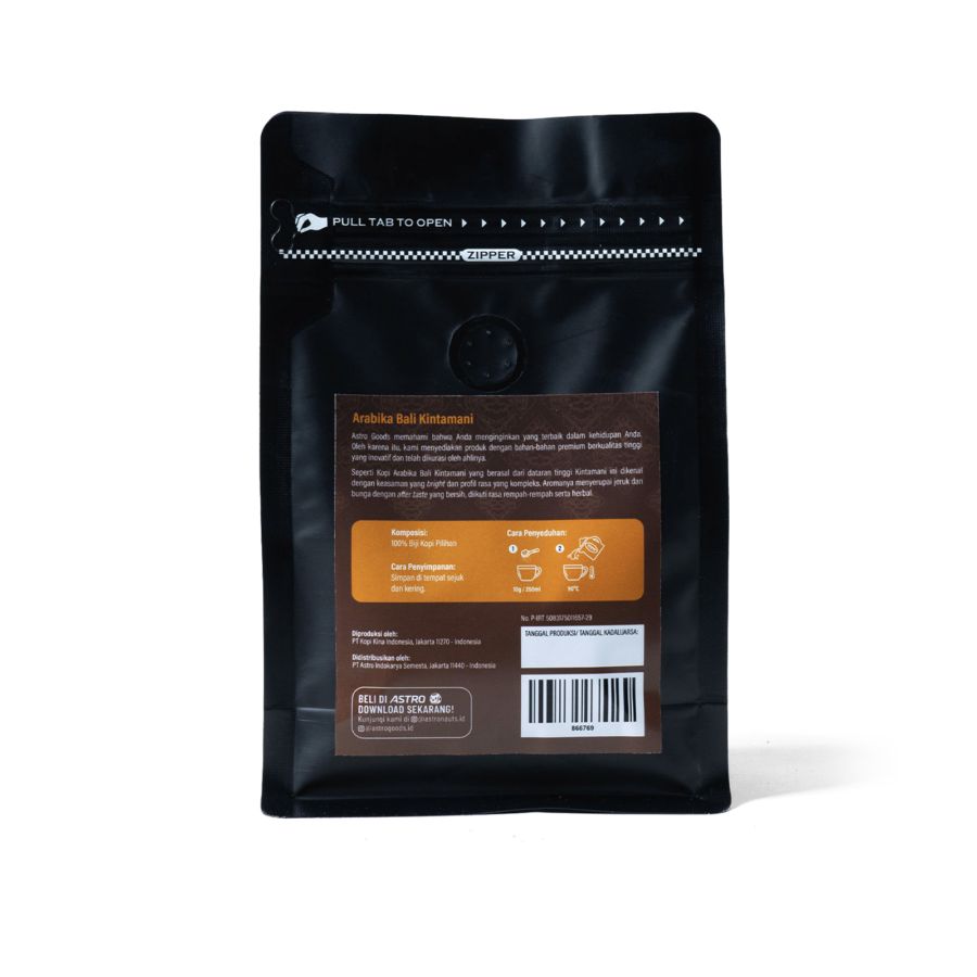 Kopi Arabika Bali Kintamani Astro Goods 200gram