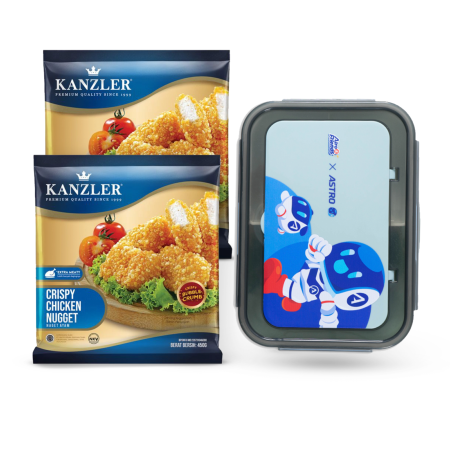 [Bundle] 2 Kanzler Crispy Chicken Nugget/Naget 450 gram + 1 Lunch Box - Airo & Ivy