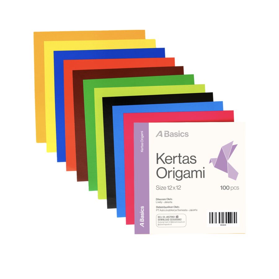 Origami Kertas 12 x 12cm A Basics 100sheets