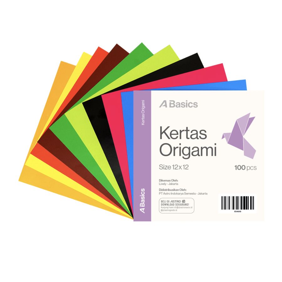 Origami Kertas 12 x 12cm A Basics 100sheets