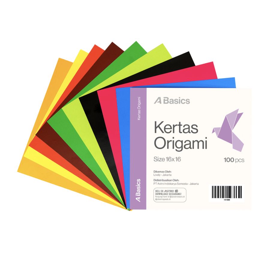 Origami Kertas 16 x 16cm A Basics 100sheets