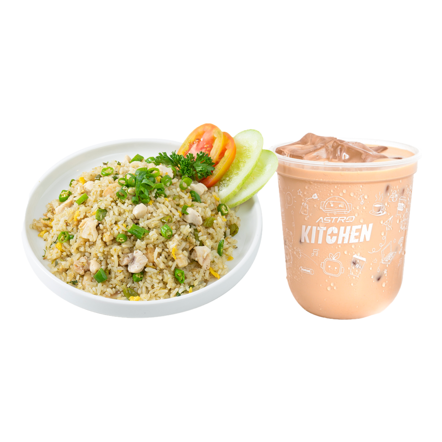 Nasi Goreng Cabe Ijo & Signature Japanese Milk Tea (R)