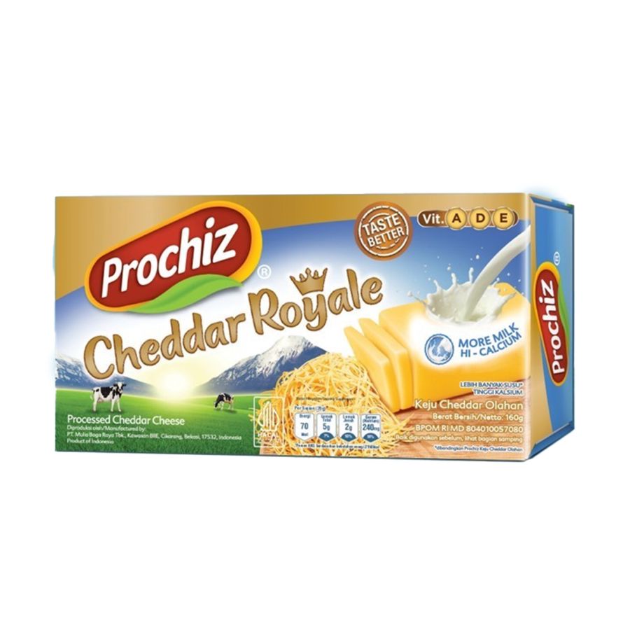 Prochiz Cheddar Royale Cheese/Keju 160gram