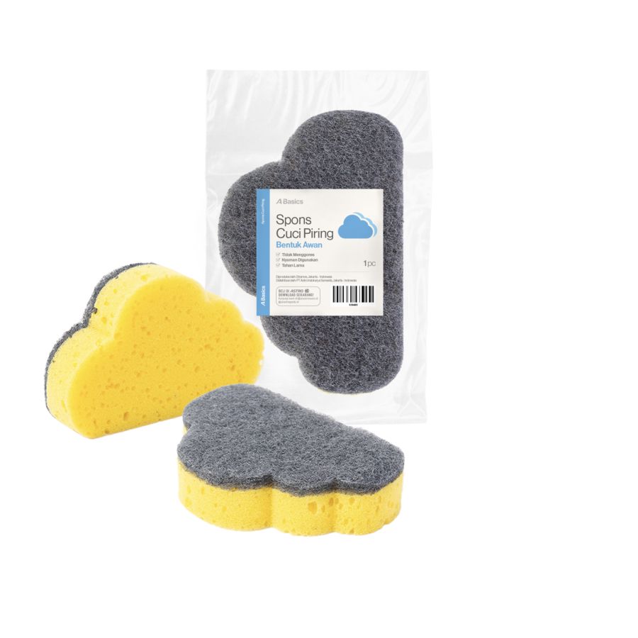 Spons Cuci Piring Awan A Basics 1pcs