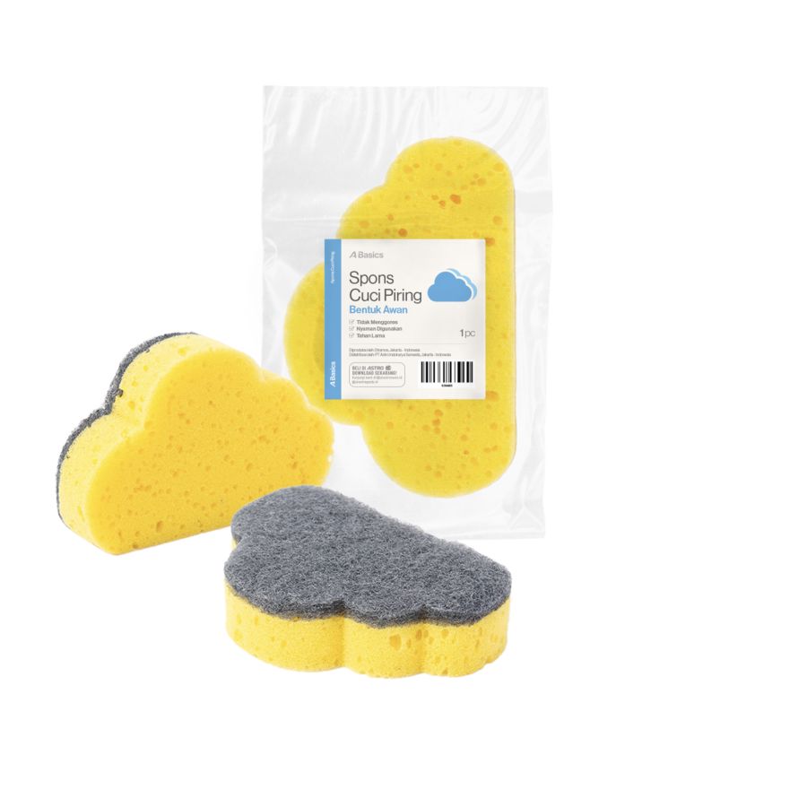 Spons Cuci Piring Awan A Basics 1pcs