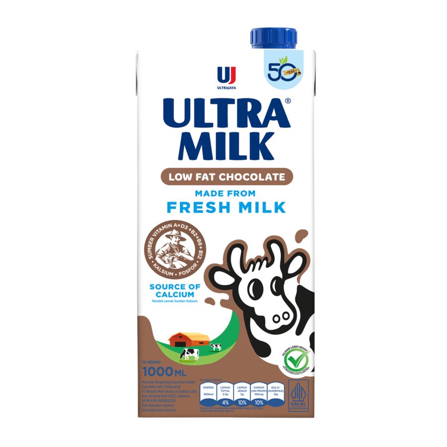 Ultra Milk Low Fat Choco/Susu UHT 1liter