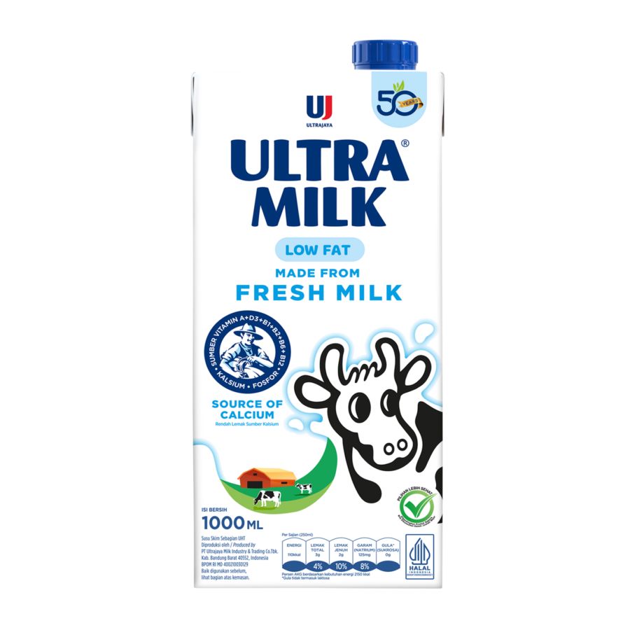 Ultra UHT Low-Fat High Cal /Susu UHT 1000ml