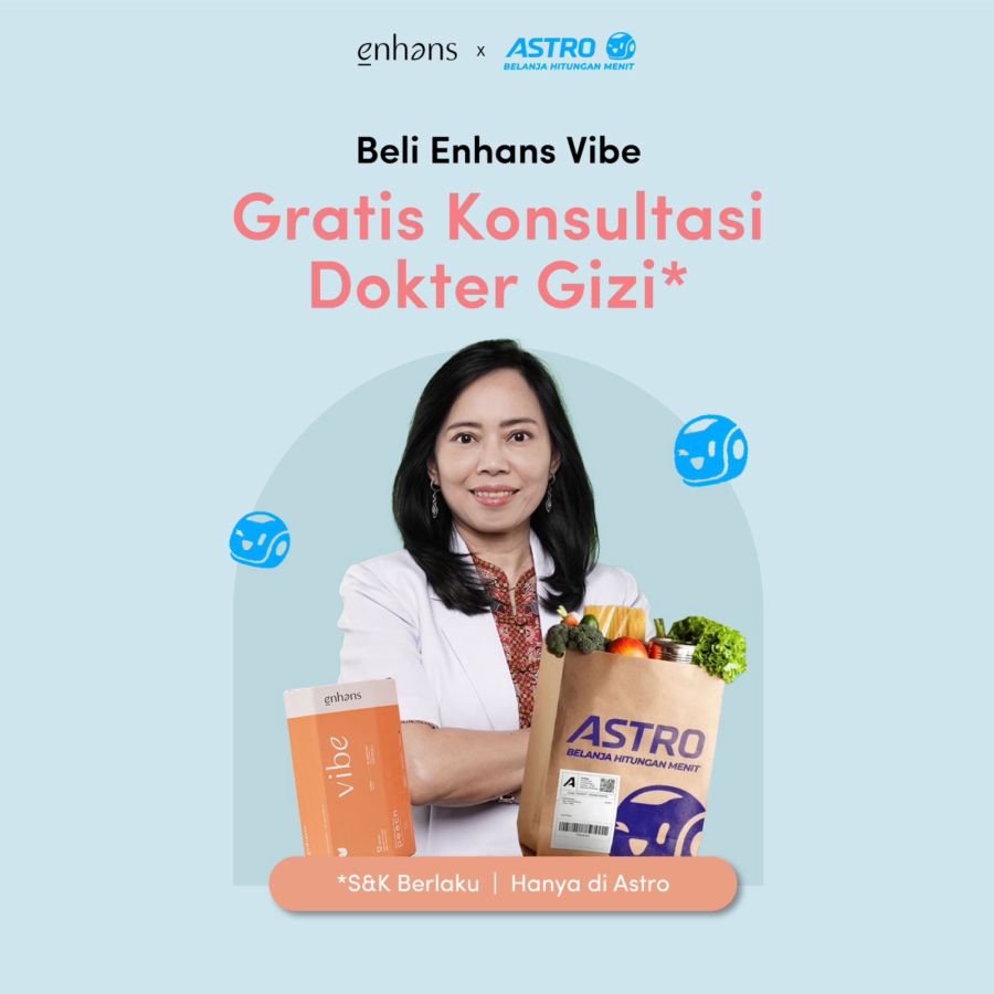 Enhans Fiber Drink - Suplemen Tinggi Serat isi 1 Box  1pcs