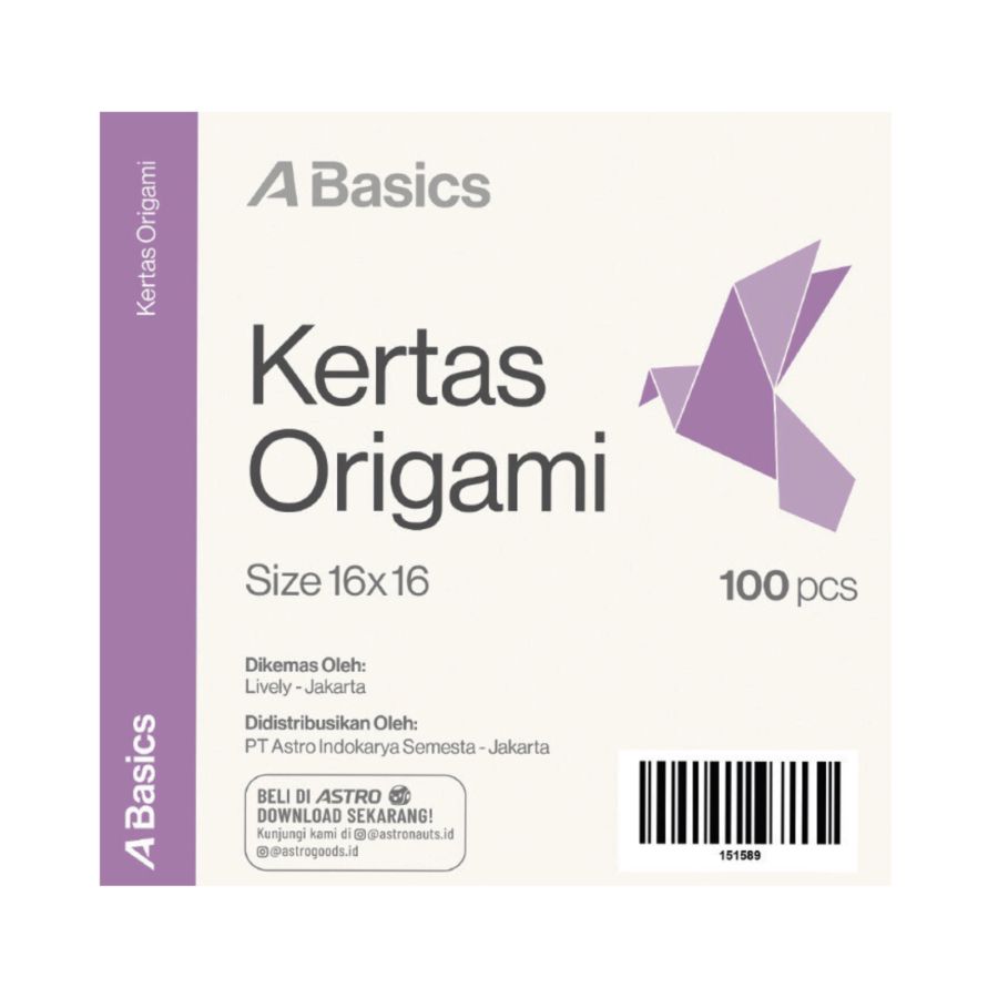 Origami Kertas 16 x 16cm A Basics 100sheets