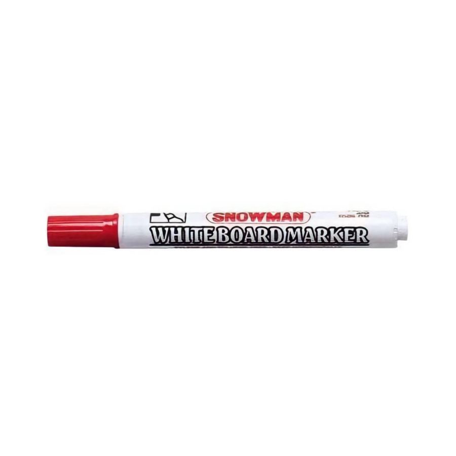 Snowman Whiteboard Marker Spidol Papan Putih Red  1pcs