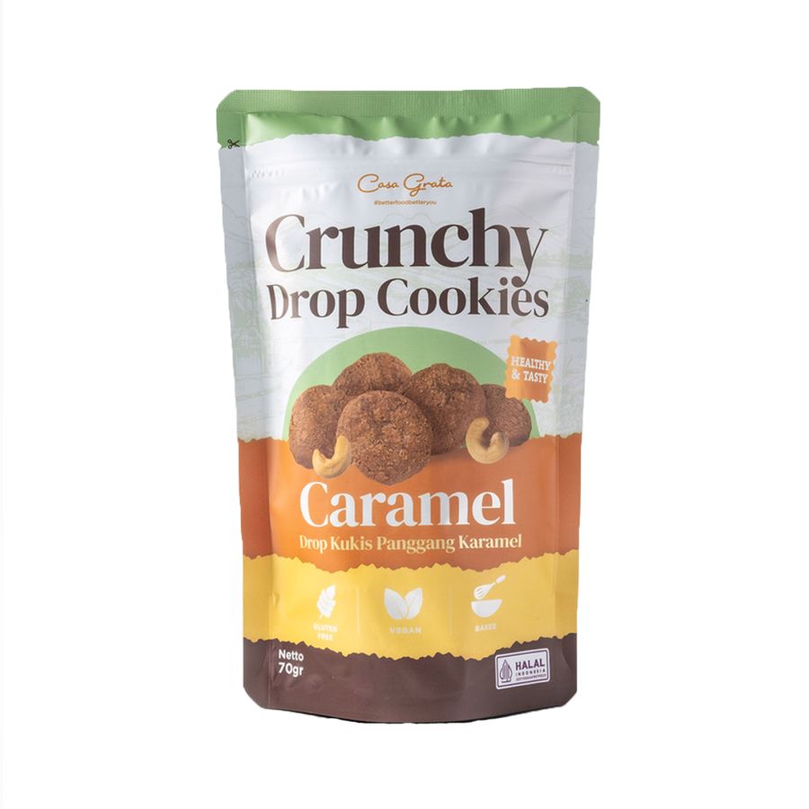 Casa Grata Cookies - Caramel Vegan & Gluten Free 70gram