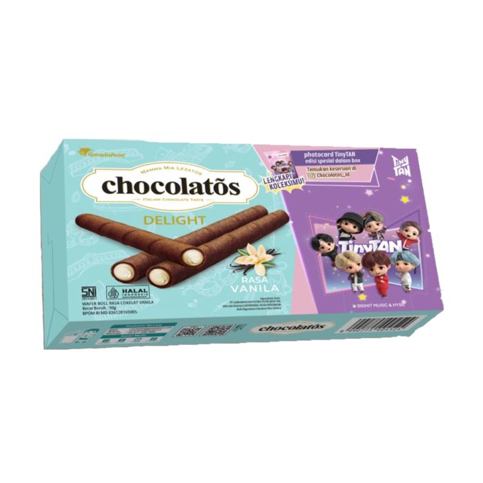 Chocolatos Delight Vanilla Wafer Roll