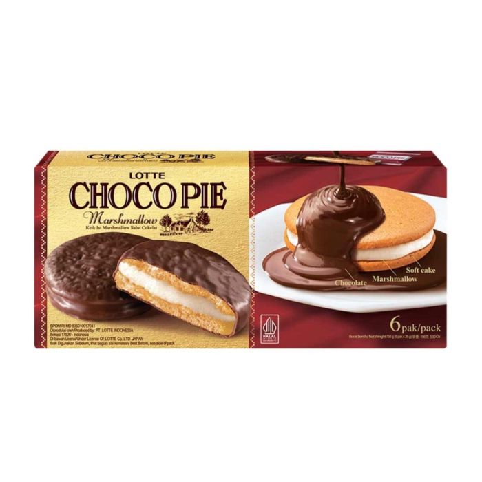 Lotte Choco Pie Marshmallow Sandwich Biscuit Box