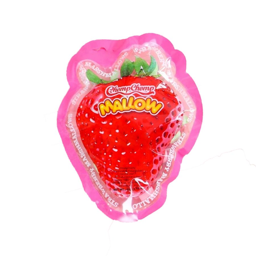Chomp Chomp Mallow Pop Strawberry 80gram