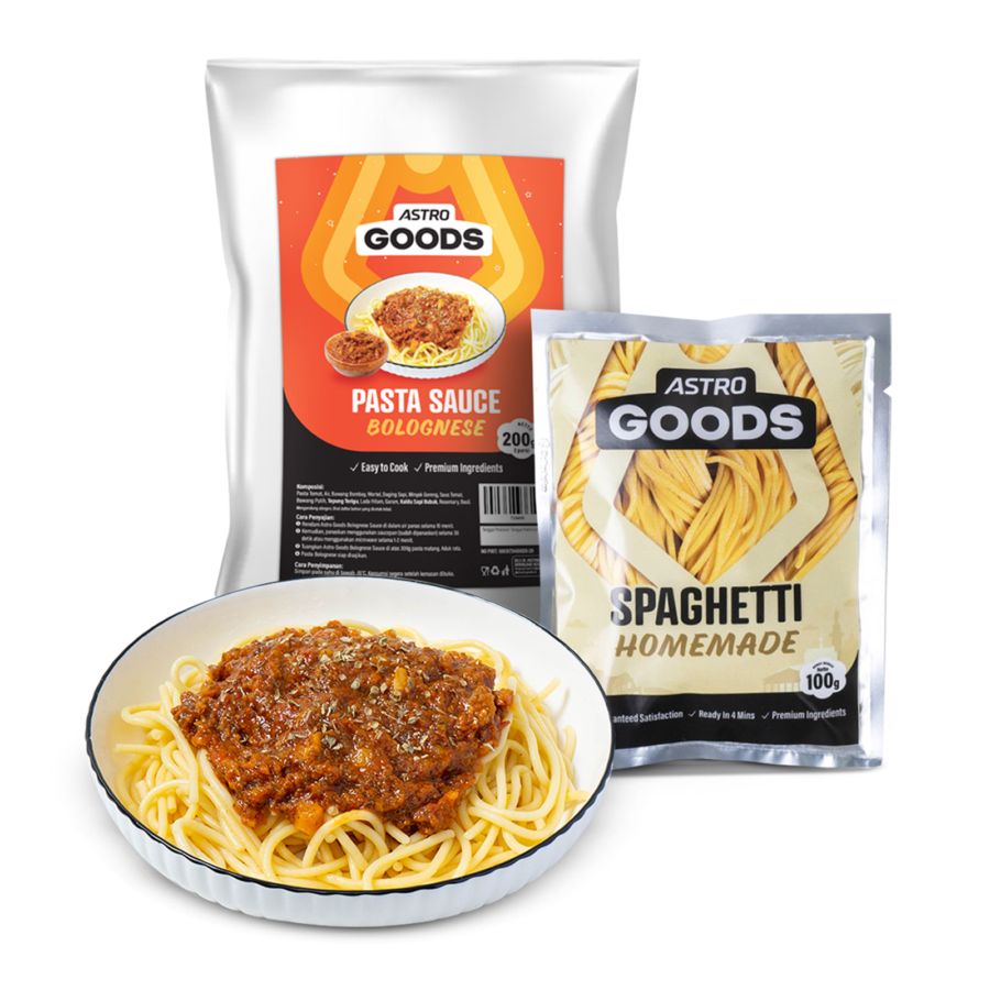 Bundle Spaghetti 100gr  Astro Goods & Bolognese Pasta Sauce Astro Goods 200 ml