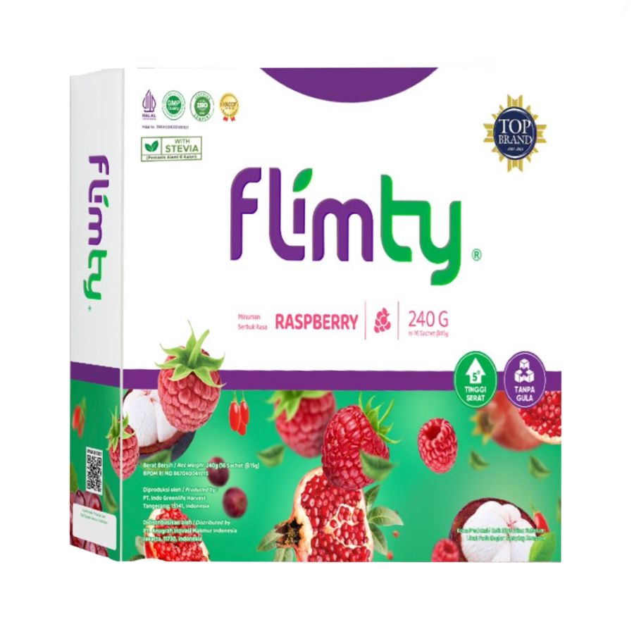 Flimty Fiber Rasa Raspberry Regular Size 16's 