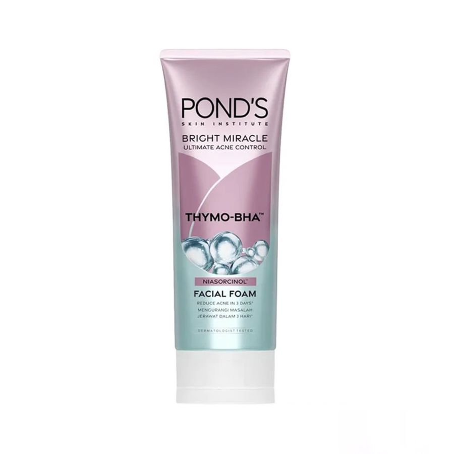 Pond'S Bright Miracle Ultimate Acne Control Tymo-BHA Niasorcinol Facial Foam 100gram