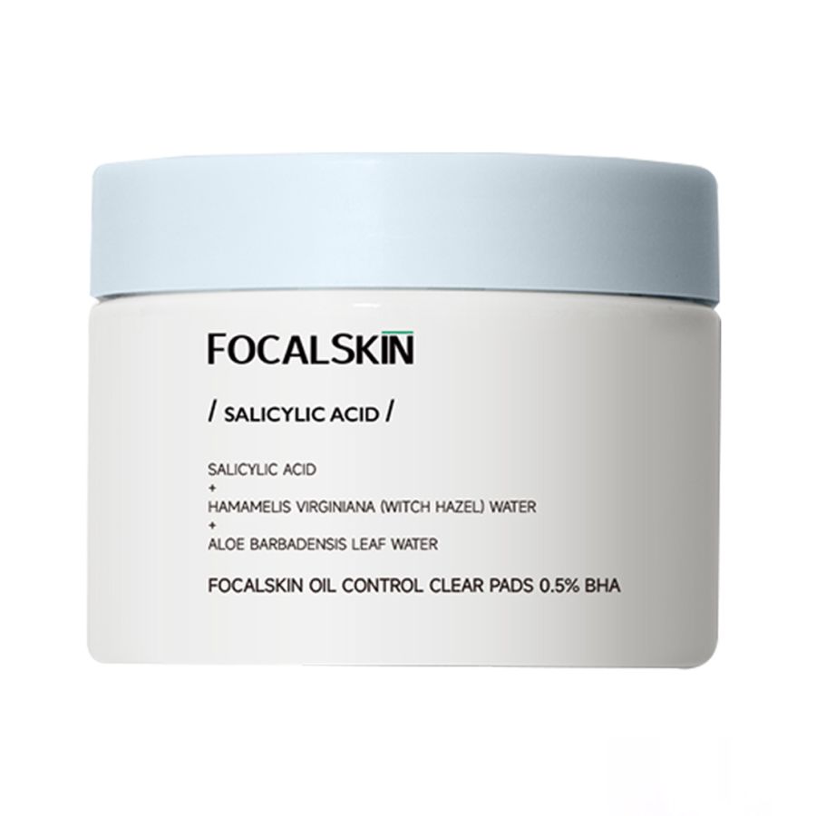 Focalskin Acne Exfoliating Clear Pad - Kapas Eksfoliasi  60pcs