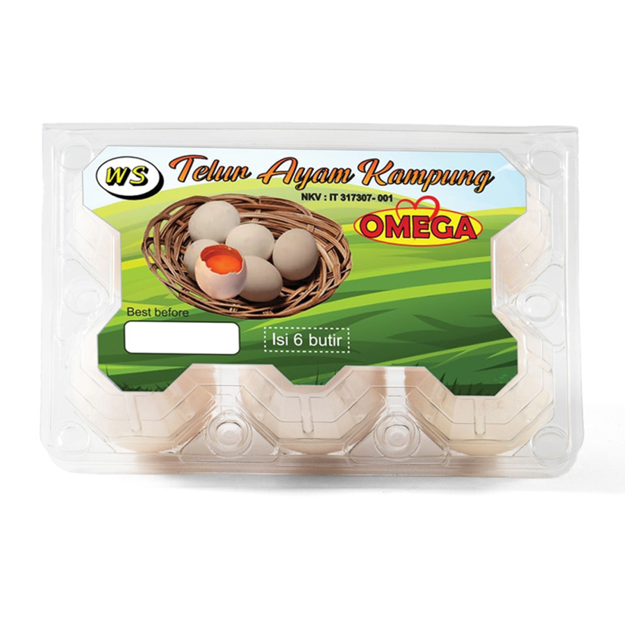 Telur Ayam Kampung Omega 6's 6pcs