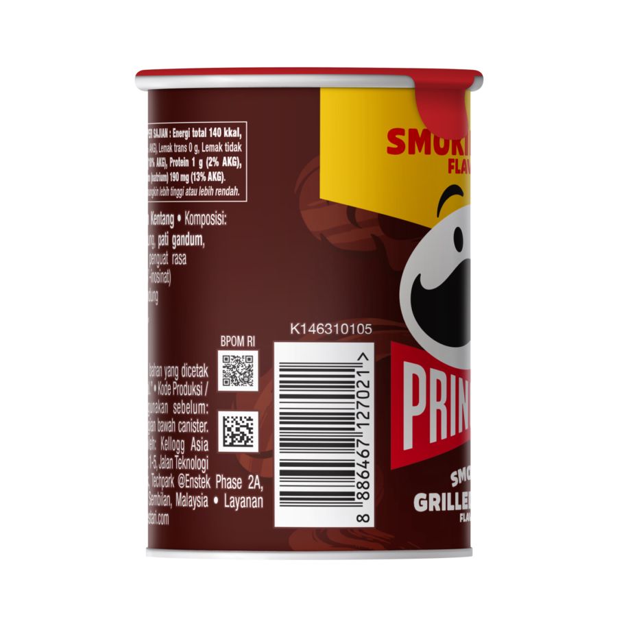 Pringles Smokey Grilled Steak Keripik Kentang 42gram