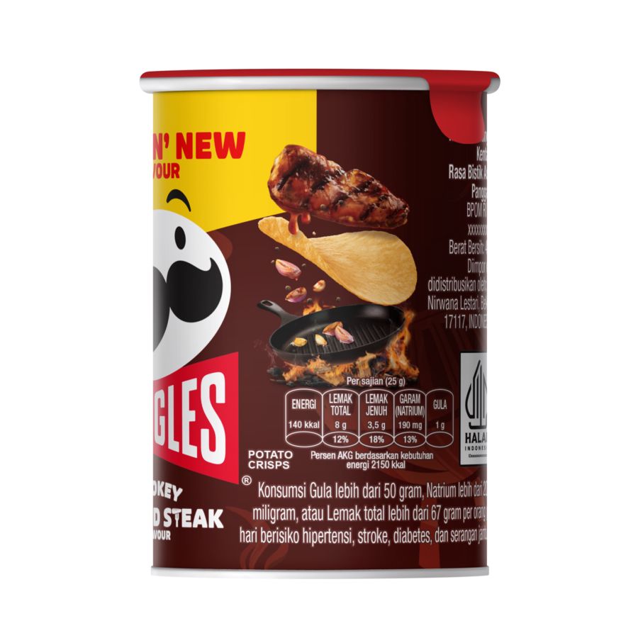 Pringles Smokey Grilled Steak Keripik Kentang 42gram