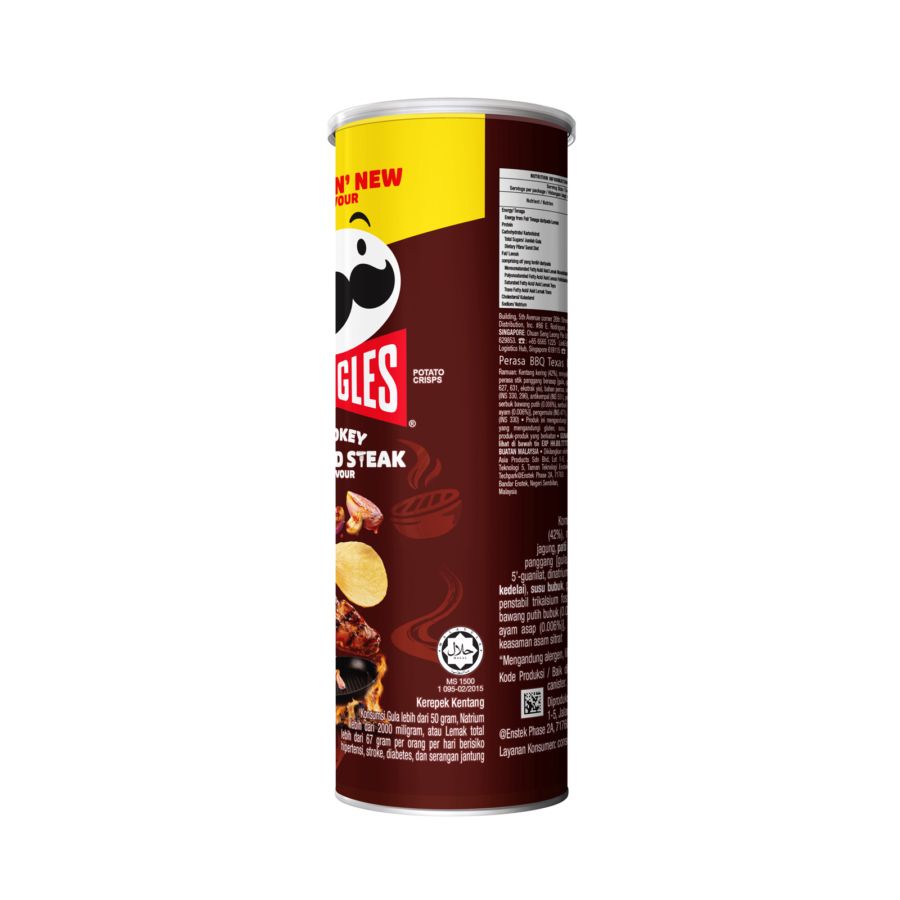 Pringles Keripik Kentang Smoky Grilled Steak 102gram