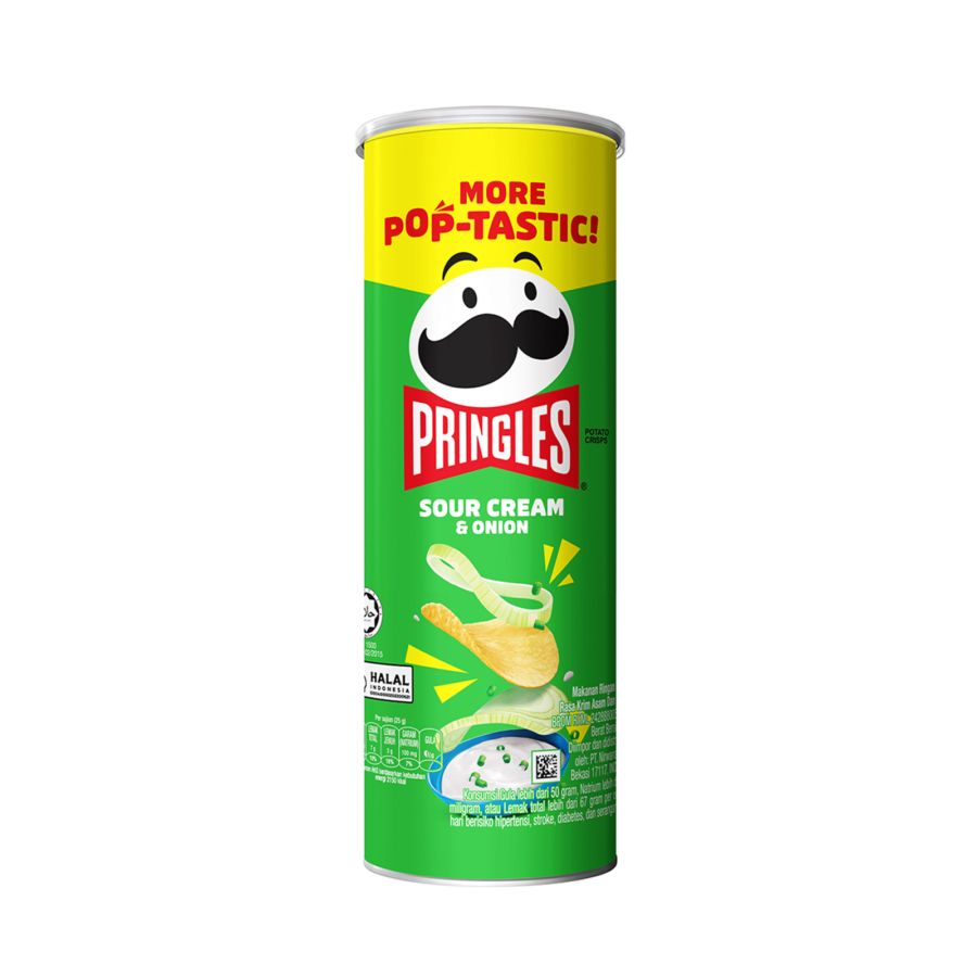 Pringles Sour Cream & Onion/Keripik Kentang 102gram