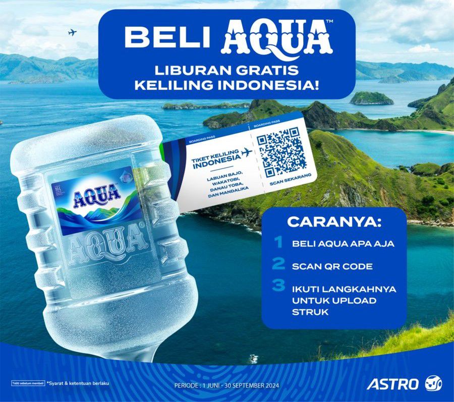 [Limited edition] Special Bundle Aqua Galon Refill 19L x Tumbler Special White 1pcs