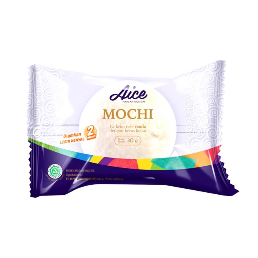 Aice Mochi Vanilla Ice Cream 1 pcs/Es Krim 30gram