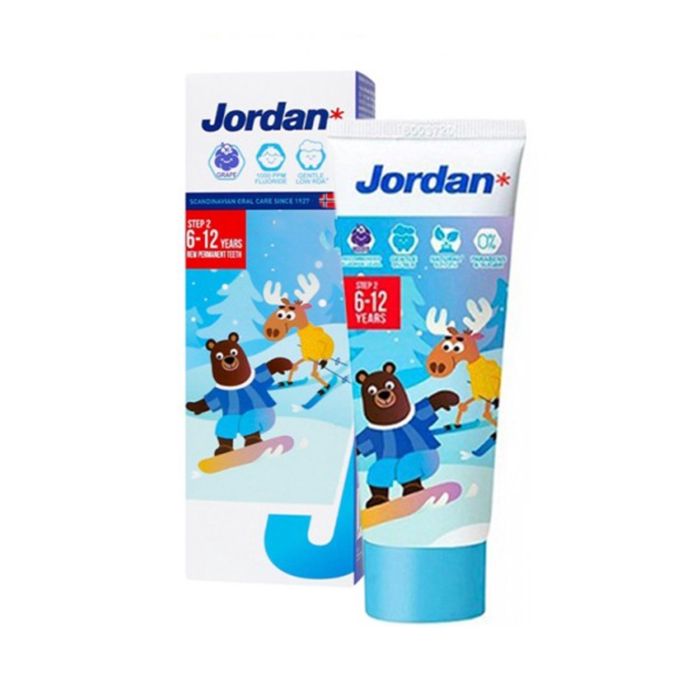 Jordan Tube Kids Toothpaste Step 2 Grape