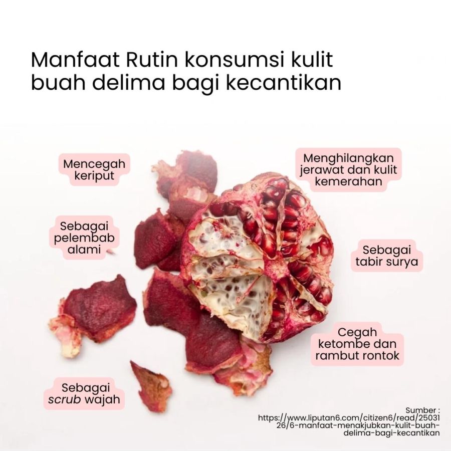 Herbilogy Pomegranate Peel (Kulit Delima) Extract Powder 100gram