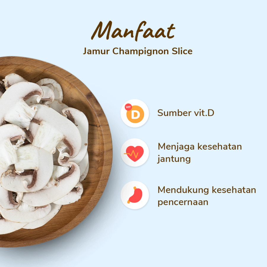 Jamur Champignon Slice 150gram