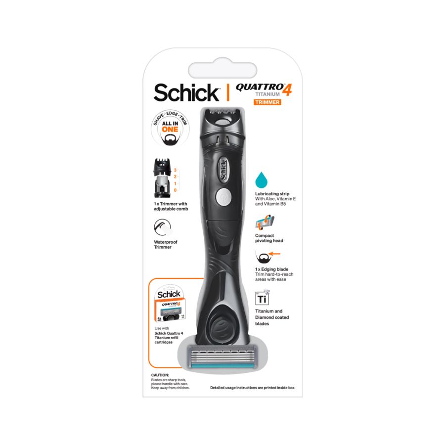 Schick Quattro 4 Titanitum Freestyle 1R + 1B Alat Cukur 1pack