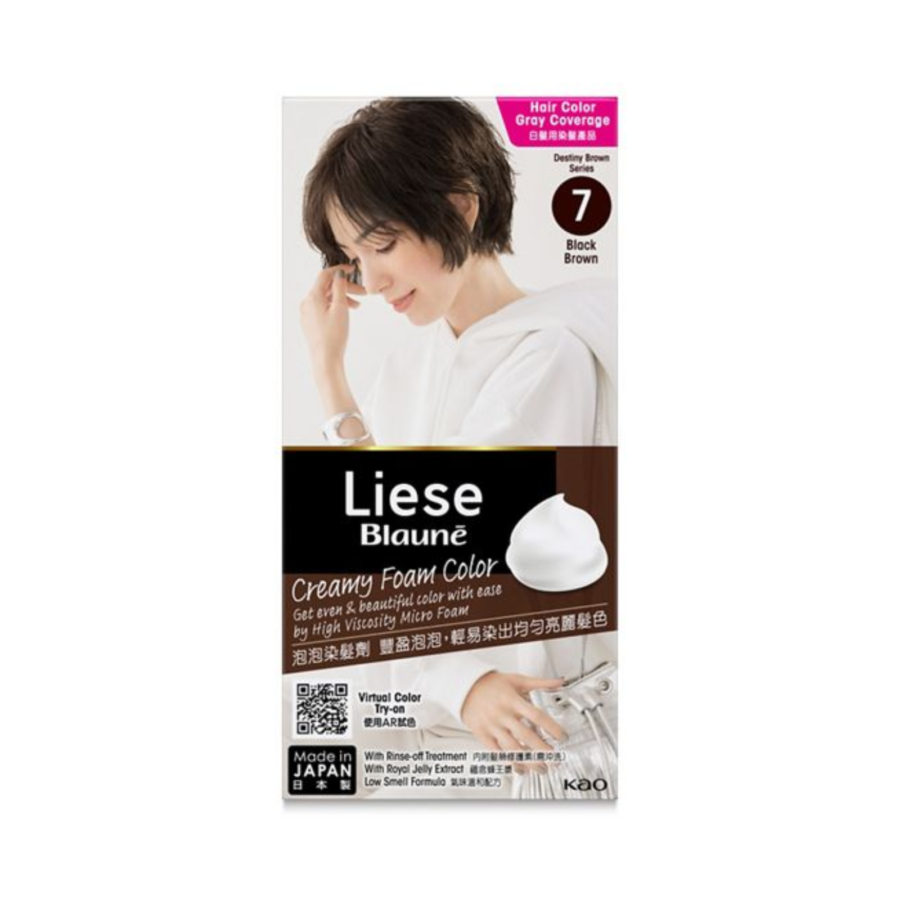 Liese Blaune Bubble Black Brown Creamy Foam Color 108ml
