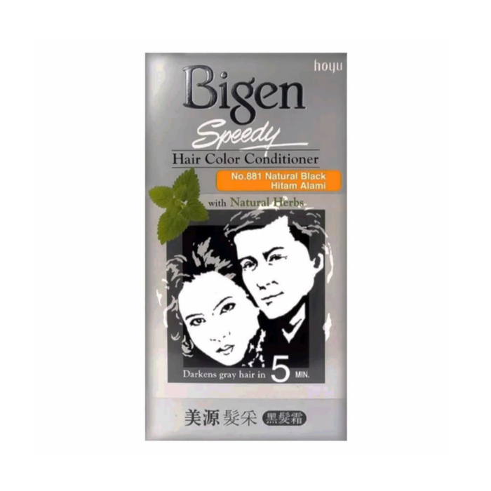 Bigen Speedy Hair Color Natural Black Cat Rambut