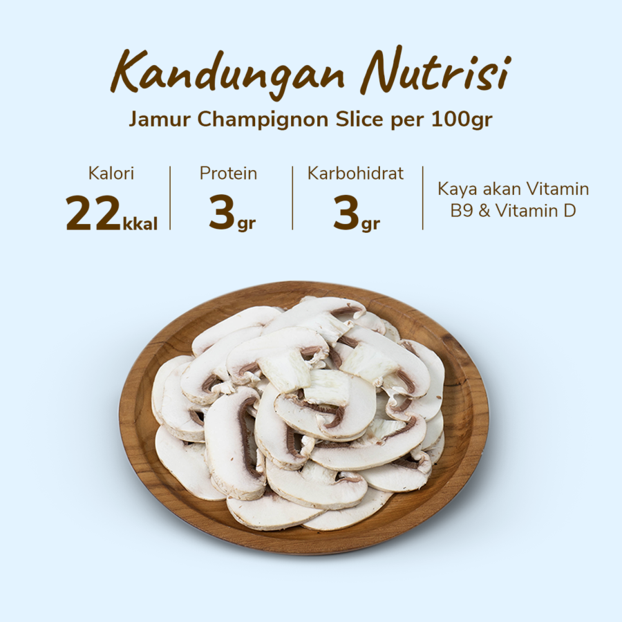 Jamur Champignon Slice 150gram