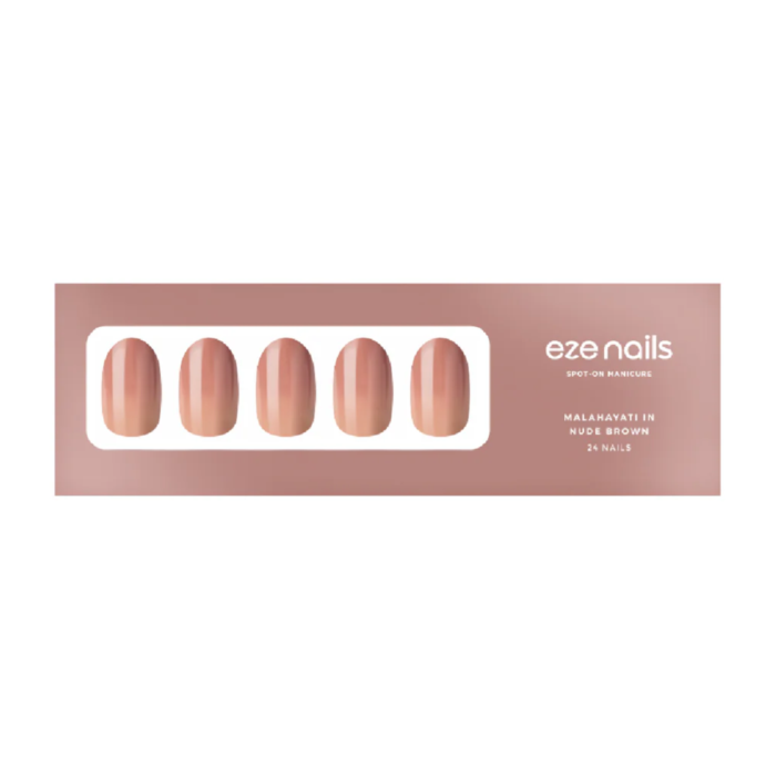 Eze Nails Malahayati In Nude Brown (Kuku Palsu Tempel)