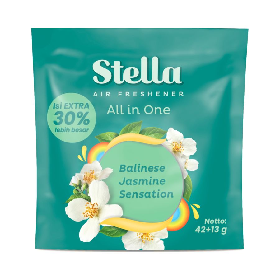 Stella All In One Balinese Jasmine Sensation 42+13gr - Pengharum Ruangan