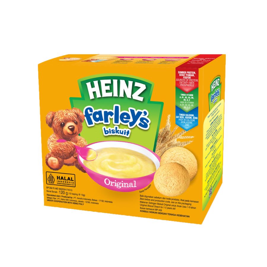 Heinz Farley's Biscuit Bayi Original 1-3 Thn/Snack Bayi 120gram